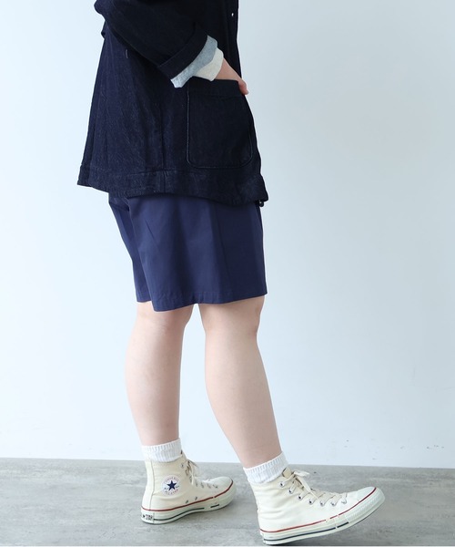 bulle de savon(ビュルデサボン)の「△高密度ツイル サンドウォッシュ ショートパンツ(その他パンツ・レディース・ベージュ/ネイビー/ダークブラウン・FREE)」の20枚目の写真