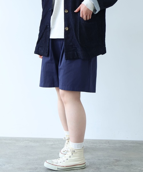 bulle de savon(ビュルデサボン)の「△高密度ツイル サンドウォッシュ ショートパンツ(その他パンツ・レディース・ベージュ/ネイビー/ダークブラウン・FREE)」の21枚目の写真
