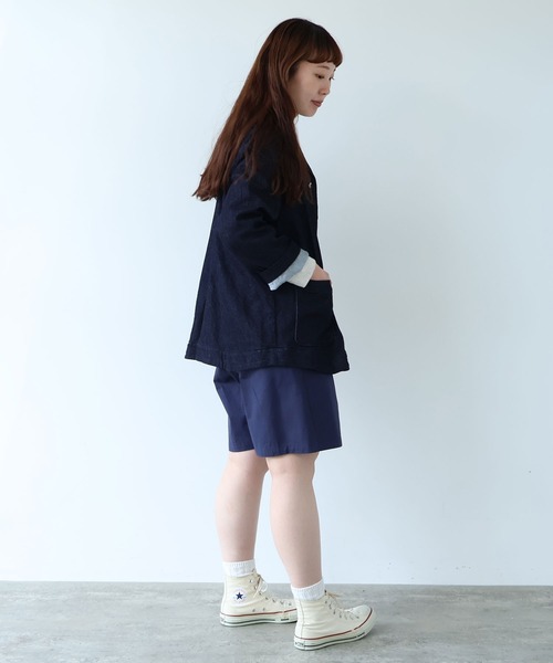 bulle de savon(ビュルデサボン)の「△高密度ツイル サンドウォッシュ ショートパンツ(その他パンツ・レディース・ベージュ/ネイビー/ダークブラウン・FREE)」の19枚目の写真