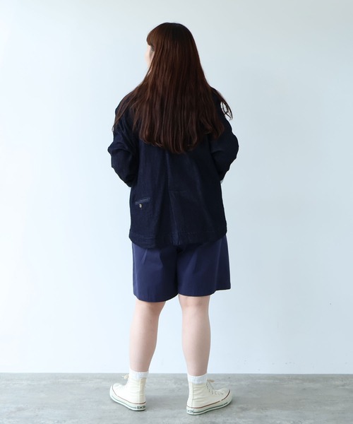 bulle de savon(ビュルデサボン)の「△高密度ツイル サンドウォッシュ ショートパンツ(その他パンツ・レディース・ベージュ/ネイビー/ダークブラウン・FREE)」の22枚目の写真