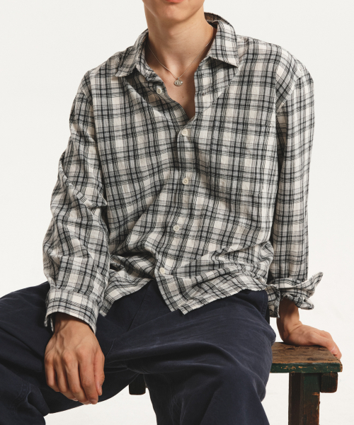 Check Comfort Shirt (ivory mix)