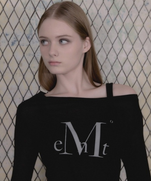 MUCENT（ムセント）の「A'GEM/9 × .kom 『MUCENT/ムセント』 MAIN SYMBOL SEE THROUGH T/メインシンボル シースルー 長袖Ｔシャツ（Tシャツ/カットソー・レディース・ブラック/ホワイト・FREE）」の4枚目の写真