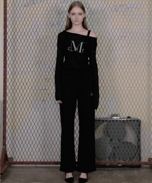 MUCENT（ムセント）の「A'GEM/9 × .kom 『MUCENT/ムセント』 MAIN SYMBOL SEE THROUGH T/メインシンボル シースルー 長袖Ｔシャツ（Tシャツ/カットソー・レディース・ブラック/ホワイト・FREE）」の8枚目の写真