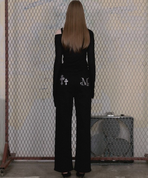 MUCENT（ムセント）の「A'GEM/9 × .kom 『MUCENT/ムセント』 MAIN SYMBOL SEE THROUGH T/メインシンボル シースルー 長袖Ｔシャツ（Tシャツ/カットソー・レディース・ブラック/ホワイト・FREE）」の10枚目の写真