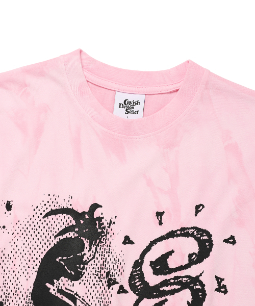 Cavish(カビシ)の「OVERDYED ROAR SS TEE PINK(CV2EMUT504A)(Tシャツ/カットソー・レディース・ピンク・LARGE/MEDIUM/X-LARGE/SMALL)」の3枚目の写真