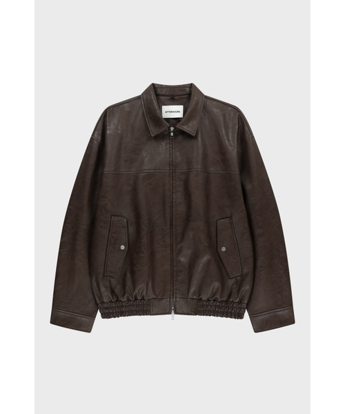AFTERHOURS(アフターアワーズ)の「DETACHABLE FUR COLLAR LEATHER BLOUSON (BROWN)(ライダースジャケット・レディース・ブラウン・FREE)」の7枚目の写真