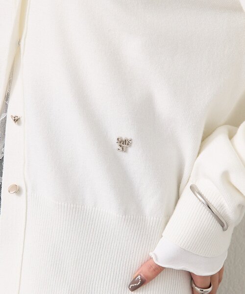 mystic(ミスティック)の「【5色展開◎】チャーム付きデイリーカーディガン(カーディガン/ボレロ・レディース・ブラック/ピンク/ブルー/グレー/オフホワイト・FREE)」の7枚目の写真