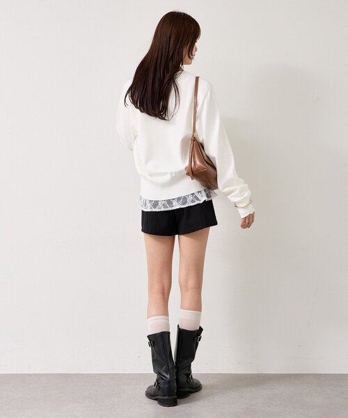 mystic(ミスティック)の「【5色展開◎】チャーム付きデイリーカーディガン(カーディガン/ボレロ・レディース・ブラック/ピンク/ブルー/グレー/オフホワイト・FREE)」の11枚目の写真