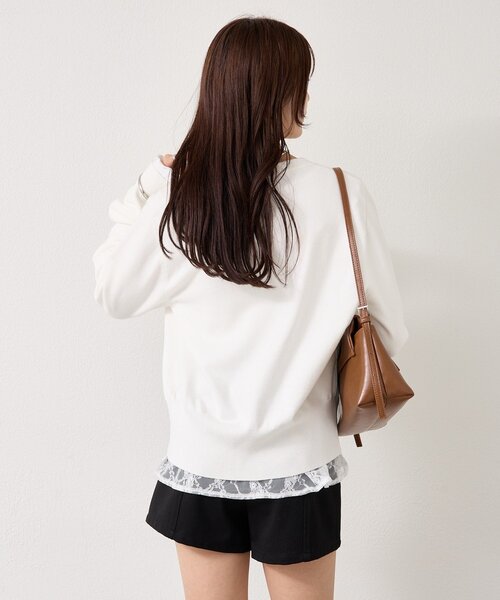 mystic(ミスティック)の「【5色展開◎】チャーム付きデイリーカーディガン(カーディガン/ボレロ・レディース・ブラック/ピンク/ブルー/グレー/オフホワイト・FREE)」の12枚目の写真