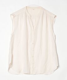 美品♡ienaのミモザ柄半袖ブラウス ミモザ刺しゅう腰まわりゆったり綿100％ブラウス - ベルーナ【公式】