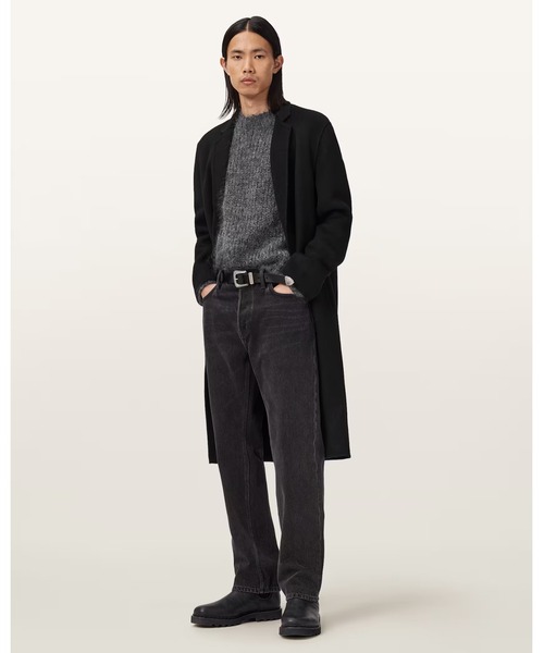 ALLSAINTS（オールセインツ）の「BRAX RELAXED FIT WOOL COAT | BRAX リラックス フィット ウール コート（チェスターコート・メンズ・ブラック・34/36/38）」の3枚目の写真