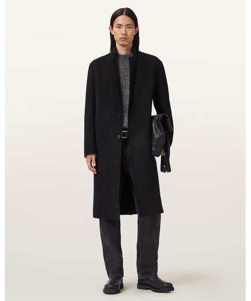 ALLSAINTS（オールセインツ）の「BRAX RELAXED FIT WOOL COAT | BRAX リラックス フィット ウール コート（チェスターコート・メンズ・ブラック・34/36/38）」の7枚目の写真