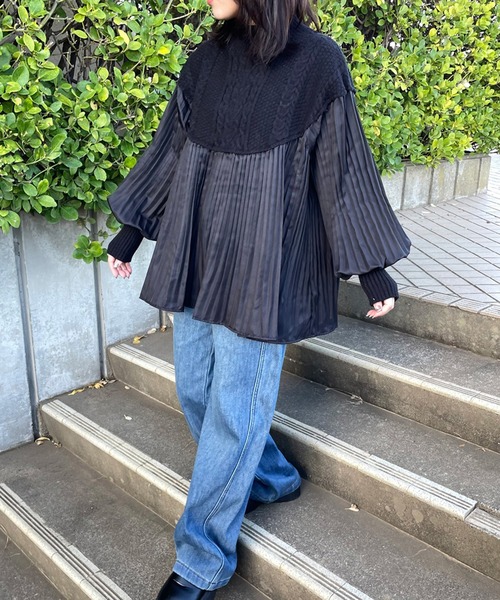 CRB(シーアールビー)の「裏起毛デニムワイドパンツ(デニムパンツ・レディース・ブルー/サックスブルー・S/M/L)」の13枚目の写真