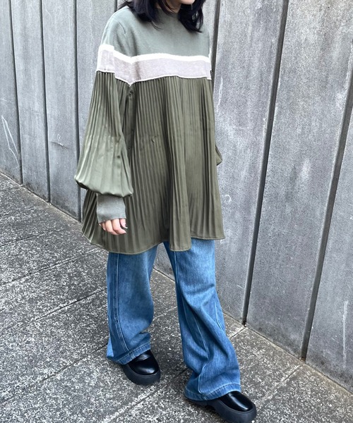 CRB(シーアールビー)の「裏起毛デニムワイドパンツ(デニムパンツ・レディース・ブルー/サックスブルー・S/M/L)」の14枚目の写真
