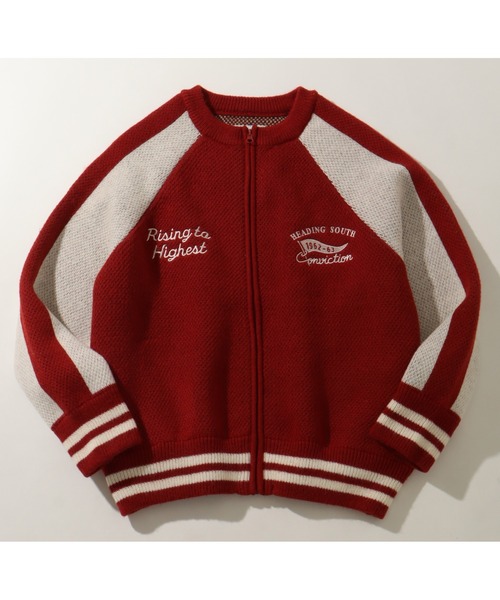 POWER TO THE PEOPLE(パワートゥーザピープル)の「【POWER TO THE PEOPLE/パワートゥーザピープル】Tiger Knit Souvenir Jacket/タイガーニット スーベニア ジャケット(ブルゾン・メンズ・ダークブラウン/ブラック/バーガンディー・L/M/LL)」の21枚目の写真