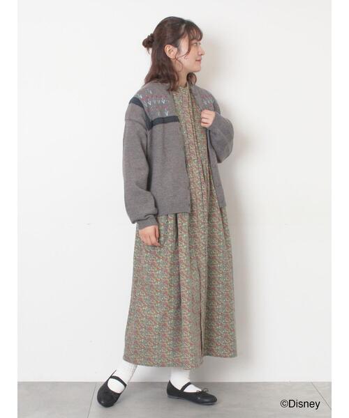 Samansa Mos2（サマンサ モスモス）の「【Disney】アナと雪の女王/レース切替カーディガン（カーディガン/ボレロ・レディース・キナリ/チャコールグレー・F）」の18枚目の写真