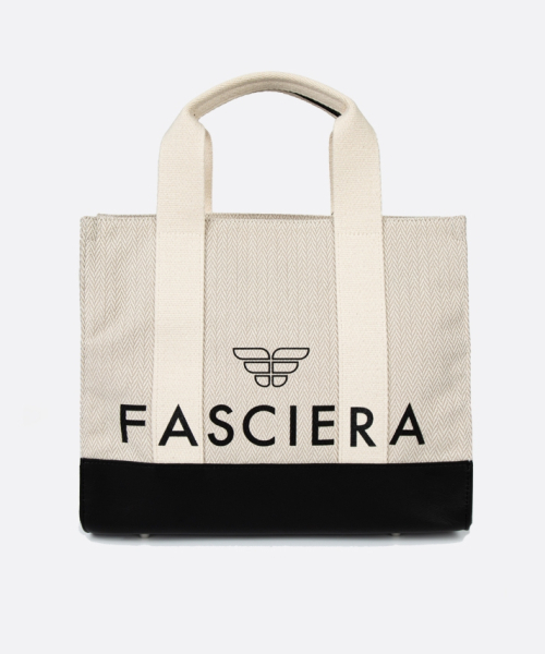 FASCIERA（ファシエラ）の「クラシックレザーコンビスクエアトートバッグ_アリアス12（トートバッグ・レディース・ライトグレー/アイボリー・FREE）」の4枚目の写真