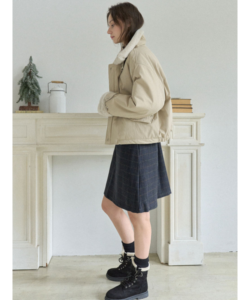 AVANT-G(アバン)の「Modern Fur Short Padding Jumper - BEIGE(ダウンジャケット/コート・レディース・その他・FREE)」の7枚目の写真