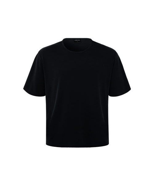 CHILLSA(チルサ)の「SW Over Fit Short Sleeve_Black(Tシャツ/カットソー・レディース・ブラック・1/2/3)」の2枚目の写真