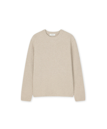 J'RIUM（ジェイリウム）の「Johnny Merino Wool Round Neck Pullover Oatmeal（ニット/セーター）」