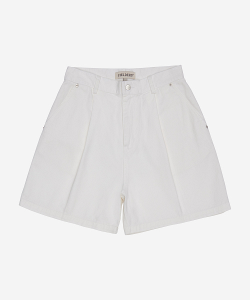 FIELDERS(フィールダーズ)の「WIDE TWO-TUCK HALF-PANTS WHITE(その他パンツ・レディース・その他・SMALL/MEDIUM)」の2枚目の写真