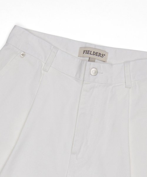 FIELDERS(フィールダーズ)の「WIDE TWO-TUCK HALF-PANTS WHITE(その他パンツ・レディース・その他・SMALL/MEDIUM)」の4枚目の写真