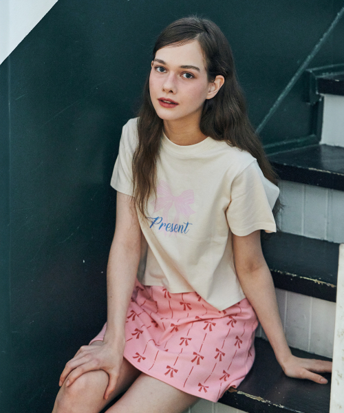 METAPHER(メタファ)の「MET リボンプリントスカートパンツ ピンク(スカート・レディース・その他・FREE)」の5枚目の写真