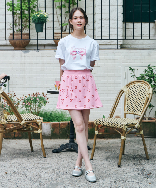 METAPHER(メタファ)の「MET リボンプリントスカートパンツ ピンク(スカート・レディース・その他・FREE)」の6枚目の写真