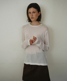 UNNOUT（アナウト）の「RELAXED WOOL T-SHIRT WHITE（Tシャツ/カットソー）」