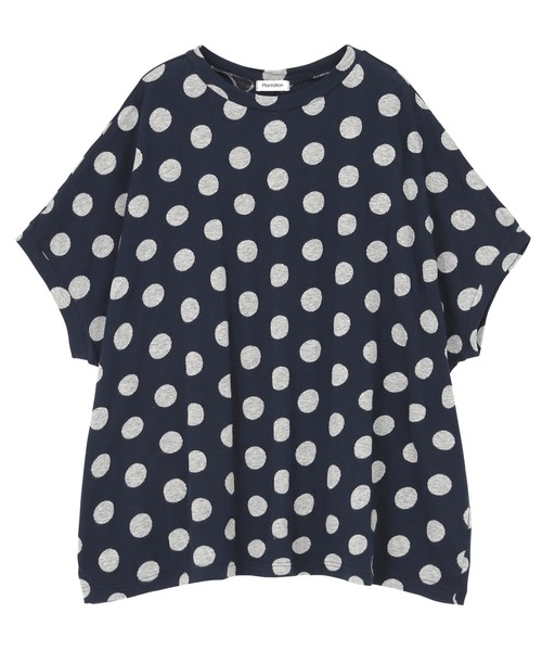 Plantation（プランテーション）の「(S)ドットJQ / カットソー / S（Tシャツ/カットソー・レディース・ネイビー/オフホワイト・M size）」の2枚目の写真