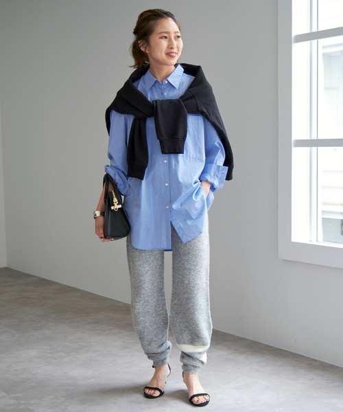 Spick & Span（スピックアンドスパン）の「《追加》50コットンオーバーシャツ（シャツ/ブラウス・レディース・その他10/その他4/サックスブルー・FREE）」の15枚目の写真