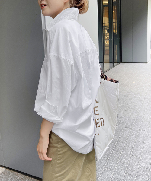 Spick & Span（スピックアンドスパン）の「《追加》50コットンオーバーシャツ（シャツ/ブラウス・レディース・その他10/その他4/サックスブルー・FREE）」の22枚目の写真