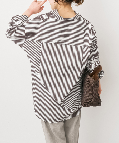 Spick & Span（スピックアンドスパン）の「《追加》50コットンオーバーシャツ（シャツ/ブラウス・レディース・その他10/その他4/サックスブルー/ホワイト・FREE）」の14枚目の写真