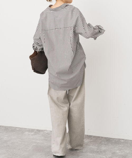 Spick & Span（スピックアンドスパン）の「《追加》50コットンオーバーシャツ（シャツ/ブラウス・レディース・その他10/その他4/サックスブルー/ホワイト・FREE）」の16枚目の写真