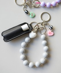 Sowel.（ソエル）の「【 Sowel. / ソエル 】 ボール ビーズ ハート キーホルダー（キーホルダー）」