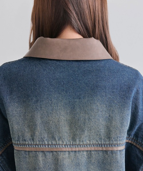 OLIVE des OLIVE(オリーブデオリーブ)の「リボンビッグブルゾン(ブルゾン・レディース・ワンウォッシュ/アイボリー/ピンク・FREE)」の9枚目の写真