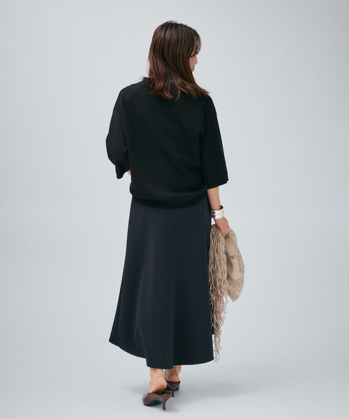 VERMEIL par iena（ヴェルメイユパーイエナ）の「ダンボールイレギュラーヘムスカート（スカート・レディース・ブラック/ベージュ・36/38）」の16枚目の写真