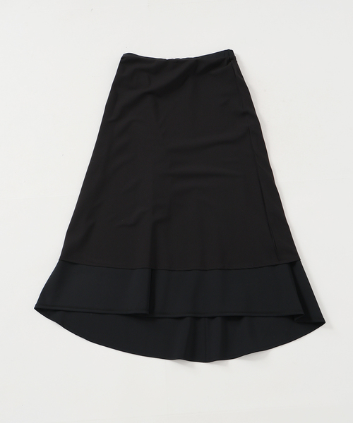 VERMEIL par iena（ヴェルメイユパーイエナ）の「ダンボールイレギュラーヘムスカート（スカート・レディース・ブラック/ベージュ・36/38）」の8枚目の写真