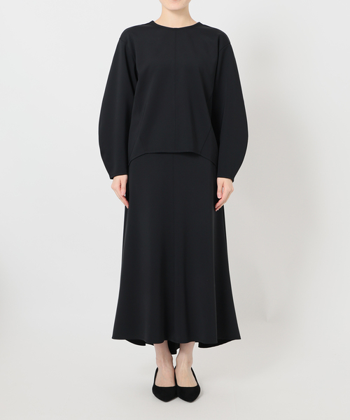 VERMEIL par iena（ヴェルメイユパーイエナ）の「ダンボールイレギュラーヘムスカート（スカート・レディース・ブラック/ベージュ・36/38）」の9枚目の写真