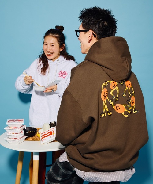 niko and...（ニコアンド）の「【にっぽんのASAGOHAN】ネバネバビーンコラボフーディ【UNISEX】（パーカー・レディース・グレー/ブラウン/ライトグレー・LARGE/MEDIUM）」の18枚目の写真