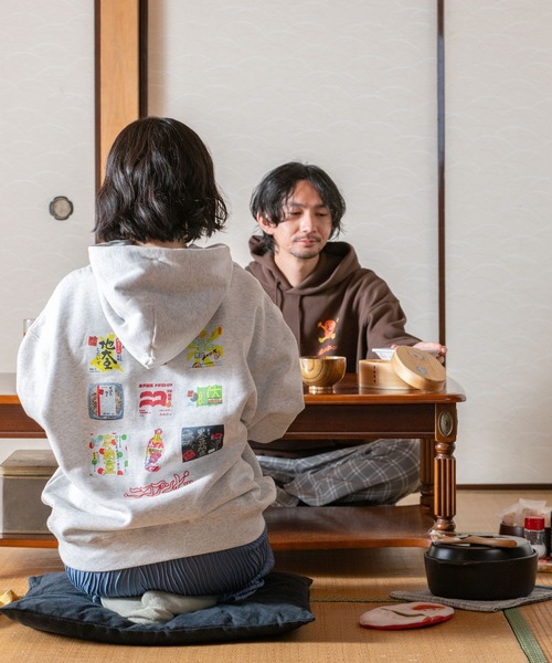 niko and...（ニコアンド）の「【にっぽんのASAGOHAN】ネバネバビーンコラボフーディ【UNISEX】（パーカー・レディース・グレー/ブラウン/ライトグレー・LARGE/MEDIUM）」の20枚目の写真