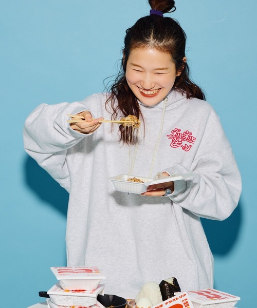 にっぽんのASAGOHAN】ネバネバビーンコラボフーディ【UNISEX