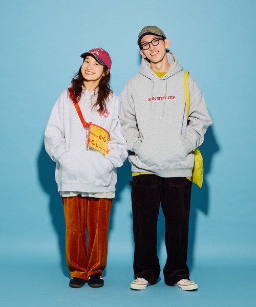 niko and...（ニコアンド）の「【にっぽんのASAGOHAN】ネバネバビーンコラボフーディ【UNISEX】（パーカー・レディース・グレー/ブラウン/ライトグレー・LARGE/MEDIUM）」の9枚目の写真