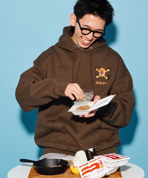 niko and...（ニコアンド）の「【にっぽんのASAGOHAN】ネバネバビーンコラボフーディ【UNISEX】（パーカー・レディース・グレー/ブラウン/ライトグレー・LARGE/MEDIUM）」の14枚目の写真