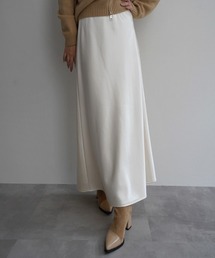 Rashik（ラシク）の「裏起毛サテンスカート（スカート）」