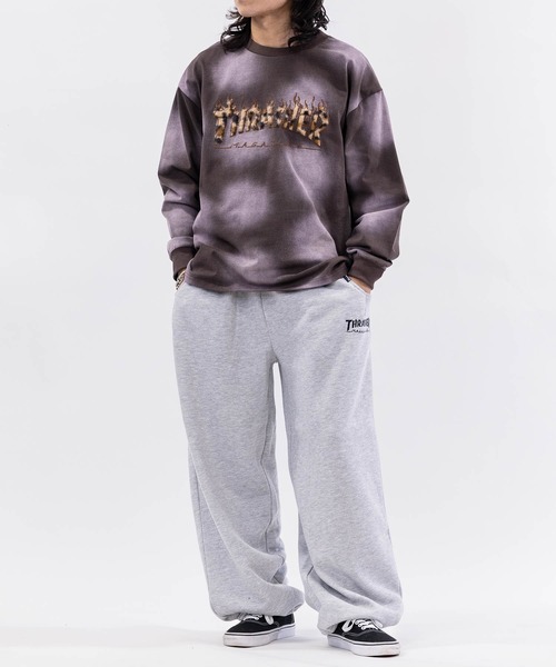 THRASHER（スラッシャー）の「【at】〔THRASHER/スラッシャー〕別注 ファーアップリケ スプレードット フェードロングスリーブTシャツ/ショート丈（Tシャツ/カットソー・メンズ・ピンク/レッド/ブラック/ブラウン・LARGE/MEDIUM/FREE）」の14枚目の写真