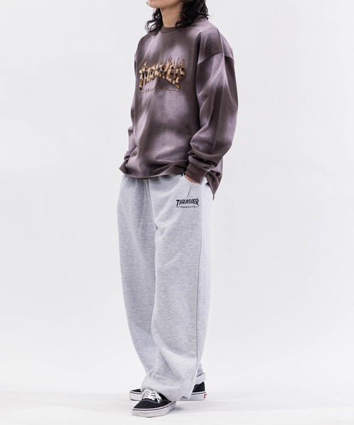 THRASHER（スラッシャー）の「【at】〔THRASHER/スラッシャー〕別注 ファーアップリケ スプレードット フェードロングスリーブTシャツ/ショート丈（Tシャツ/カットソー・メンズ・ピンク/レッド/ブラック/ブラウン・LARGE/MEDIUM/FREE）」の15枚目の写真