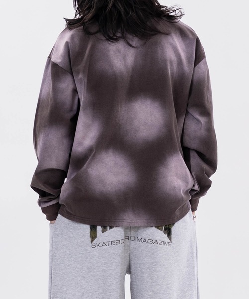 THRASHER（スラッシャー）の「【at】〔THRASHER/スラッシャー〕別注 ファーアップリケ スプレードット フェードロングスリーブTシャツ/ショート丈（Tシャツ/カットソー・メンズ・ピンク/レッド/ブラック/ブラウン・LARGE/MEDIUM/FREE）」の13枚目の写真