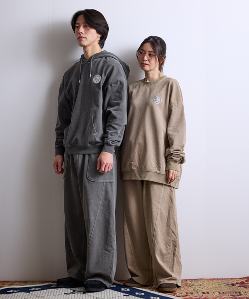 PARIS SAINT-GERMAIN（パリサンジェルマン）の「【Paris Saint-Germain / パリ・サン＝ジェルマン】 JP Pigment Pants（スウェットパンツ・メンズ・グレー/ブルー系その他/ベージュ・LARGE/MEDIUM/SMALL）」の7枚目の写真