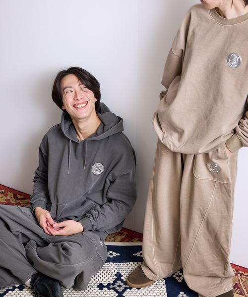 PARIS SAINT-GERMAIN（パリサンジェルマン）の「【Paris Saint-Germain / パリ・サン＝ジェルマン】 JP Pigment Pants（スウェットパンツ・メンズ・グレー/ブルー系その他/ベージュ・LARGE/MEDIUM/SMALL）」の14枚目の写真